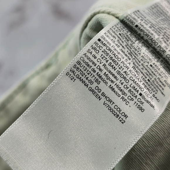 Old Navy Shorts Womens 8 Green High Rise OG Valganna Mom Light Mint Denim Jean - Picture 9 of 11